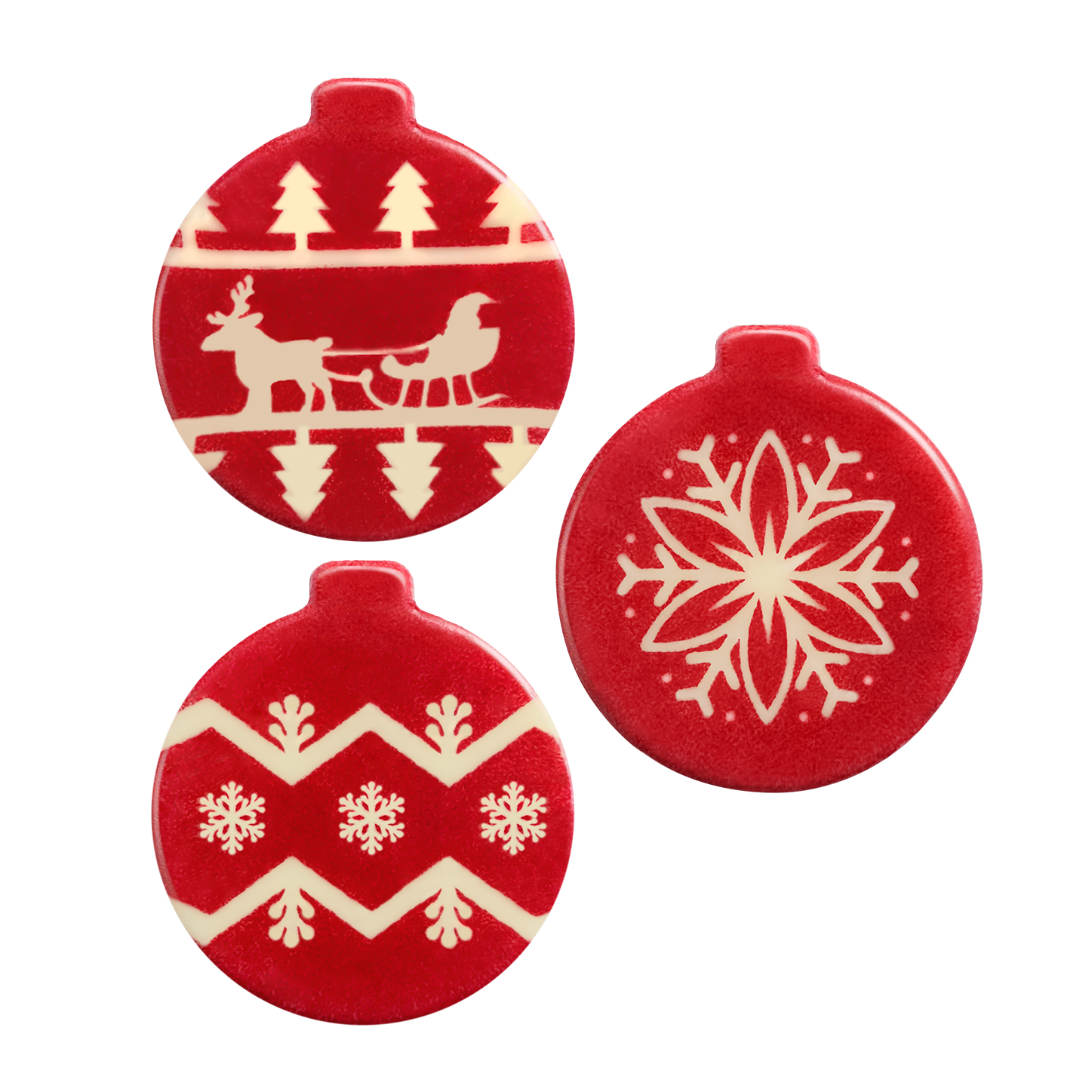 RED CHRISTMAS BAUBLES