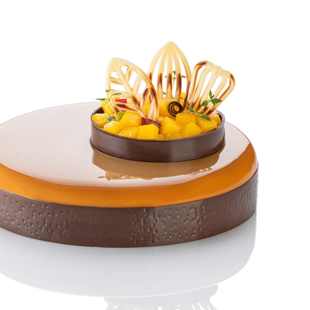 Azurki Marble tort z glazurką kajmakową