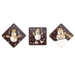 Snowman chocolate decoration for Christmas cakes