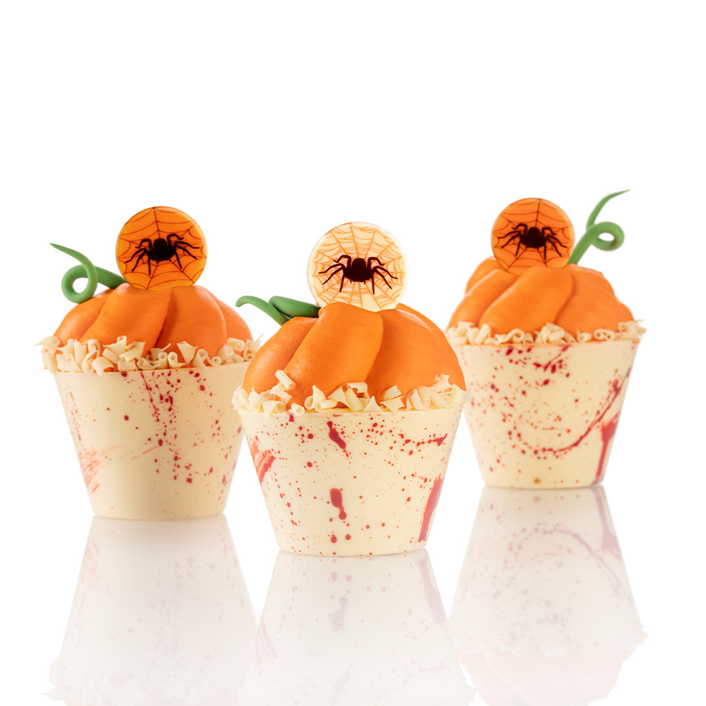 Spider from chocolate for Halloween