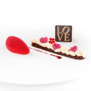 Love_hearts plated dessert