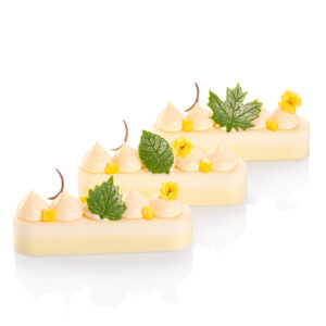 Dessert with Decoration - Chocolate Leaf