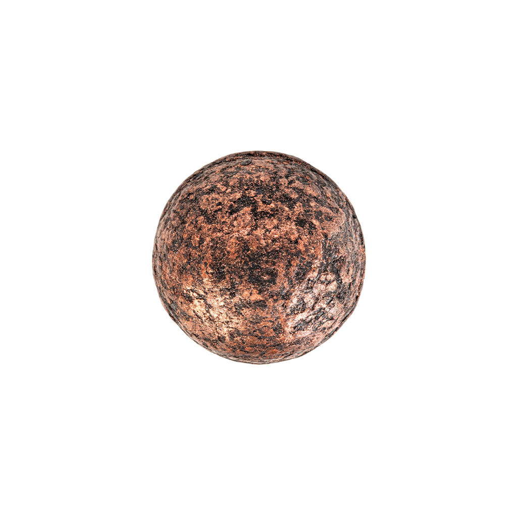 BLACK PEARL / COPPER White chocolate pearl in the shape of a ball with black and copper colours