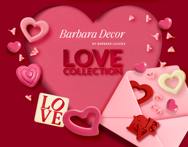 Chocolate decorations for Valentines day