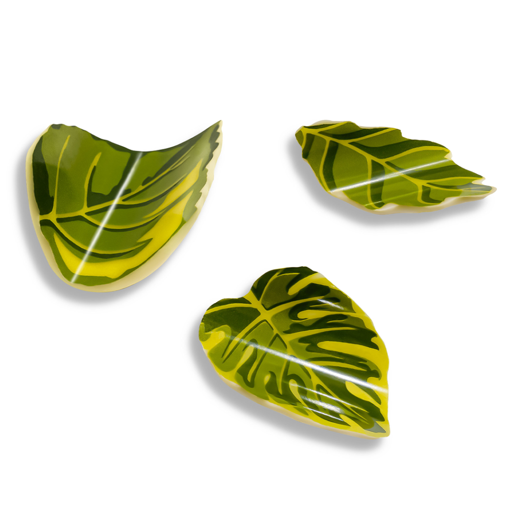 chocolate curling leaves