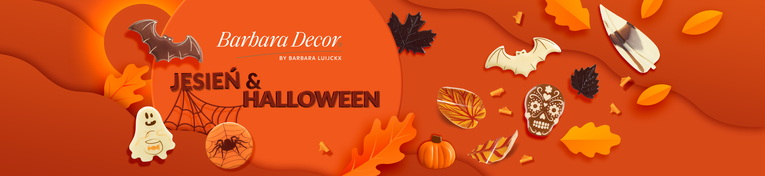 Dekoracje czekoladowe na Halloween 