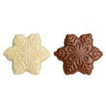 Snowflakes from chcoclate